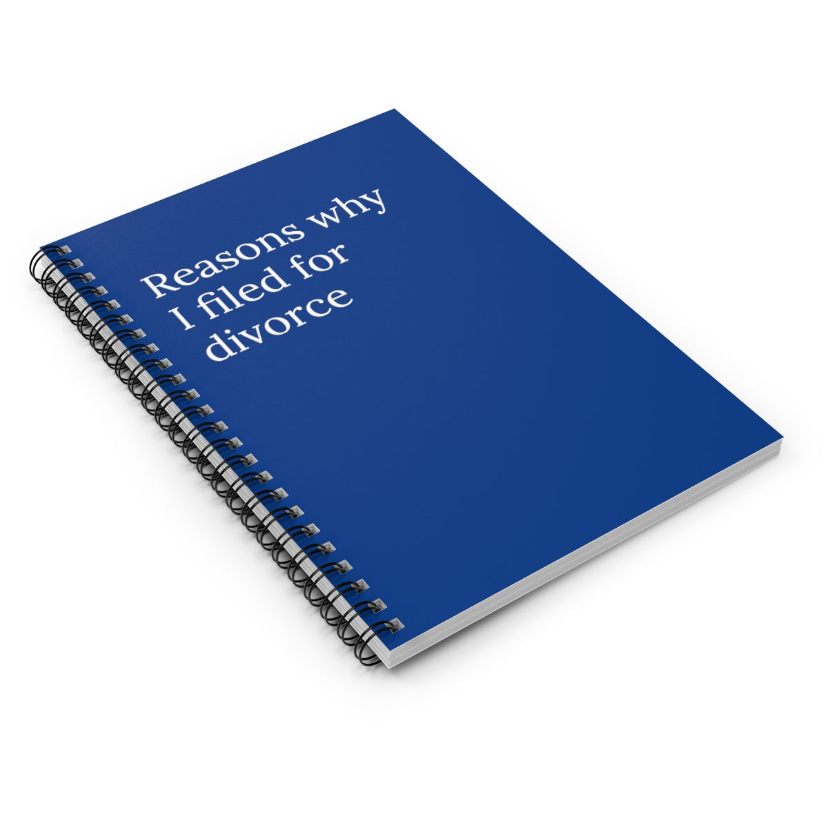 Reasons Why I filed for Divorce Funny Notebook