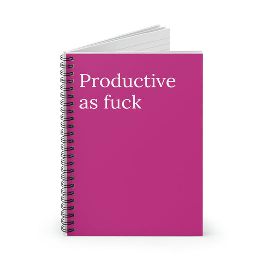 Productive As Fuck Motivational Notebook