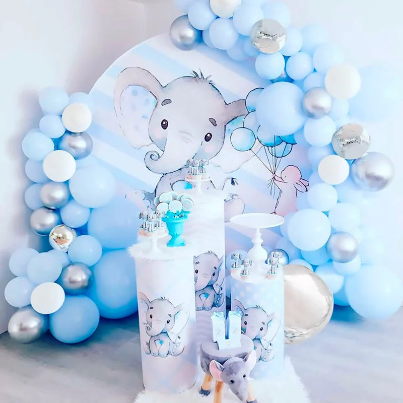 Blue Balloon Garland Arch Kit 1st Birthday Party Decoration Kids Baby Shower Boy Wedding Birthday Ballon Foil Latex Ballon Globo