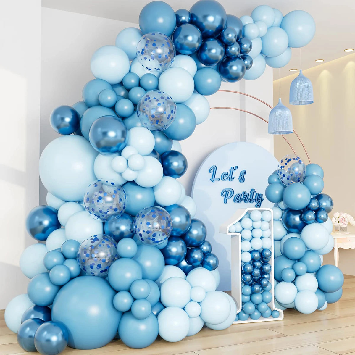 Blue Balloon Garland Arch Kit Wedding Birthday Party Decoration Kids Adult Wedding Party Supplies Latex Ballon Baby Shower Boy