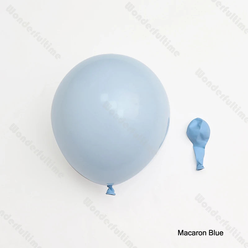 5/10/12/18inch Blue Balloons Boy Birthday Party Decorations Pastel Slate Blue Matte White Beige Balloons Garland Arch Air Globos