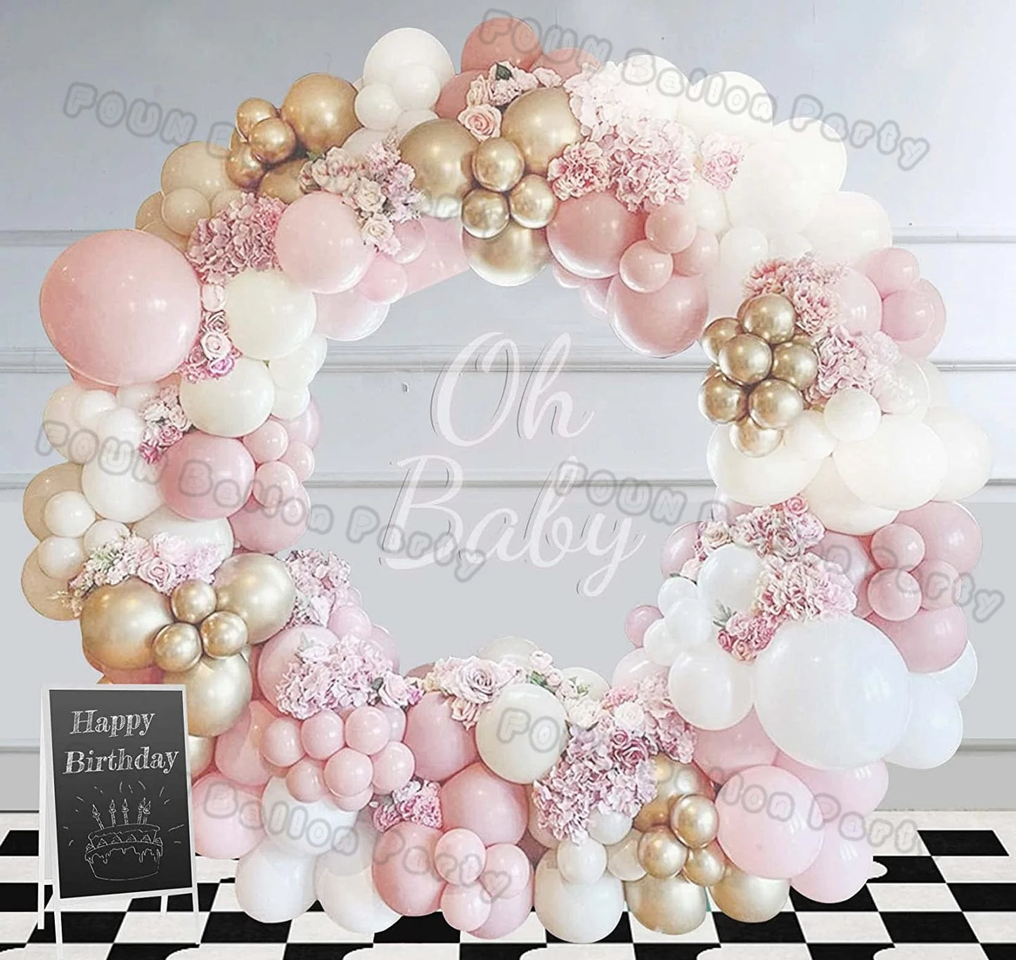 123Pcs Macaron Pink Balloon Garland Kit Latex Balloons Gold Metal Balloon Decoration For Wedding Party Birthday Evenin valentine