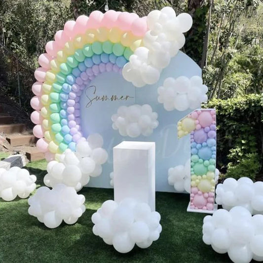 233Pcs Rainbow Balloon Arch Garland Kit Macaron Colors Latex Balloon Unicorn Theme Birthday Wedding Party Baby Shower Decoration