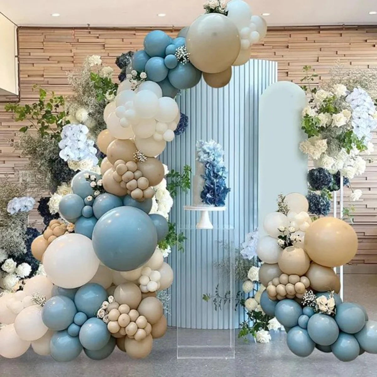 Blue Balloon Garland Arch Kit Wedding Birthday Ballon 1st One Year Birthday Party Decoration Kids Baby Shower Boy Latex Baloon