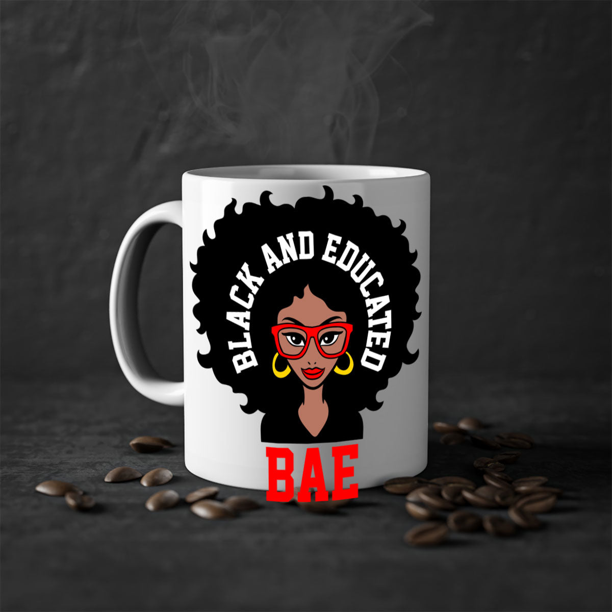 bae black and educated 267#- black words - phrases-Mug / Coffee Cup