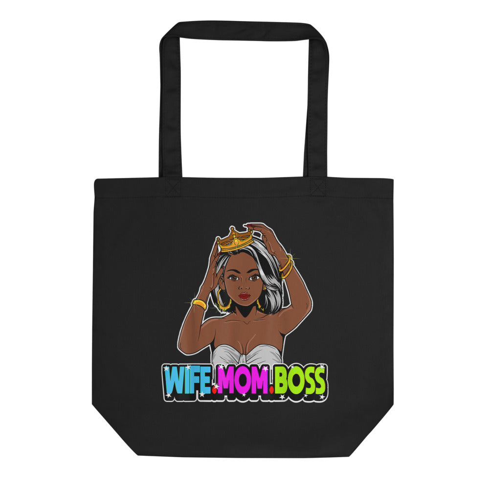 TRAP QUEEN ESSENTIALS ECO TOTE BAG_Crown of Wisdom_MOM SH*T Collection