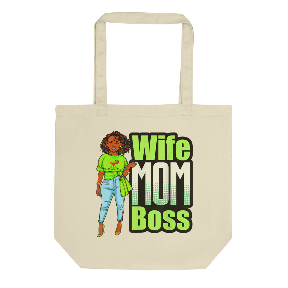 TRAP QUEEN ESSENTIALS ECO TOTE BAG_Wife Mom Boss_MOM SH*T Collection