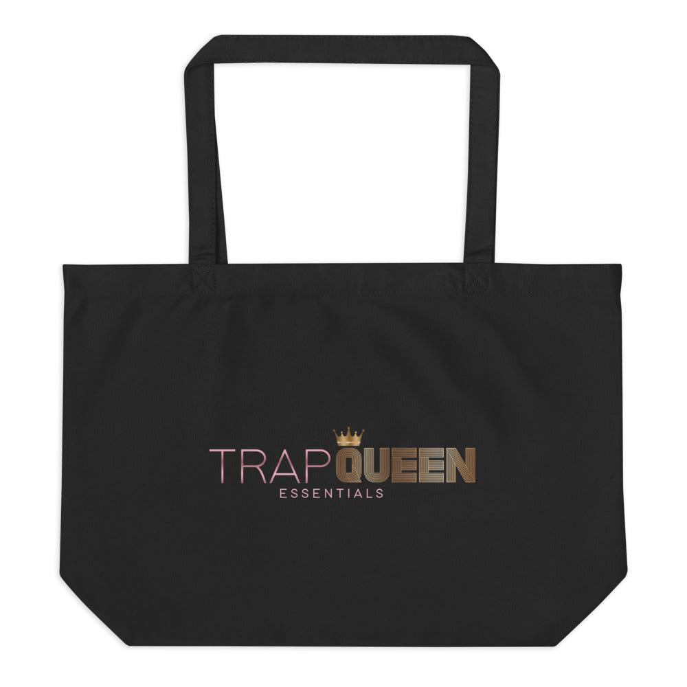 TRAP QUEEN ESSENTIALS LARGE ORGANIC TOTES__Dark Haired Beauty_MOM SH*T