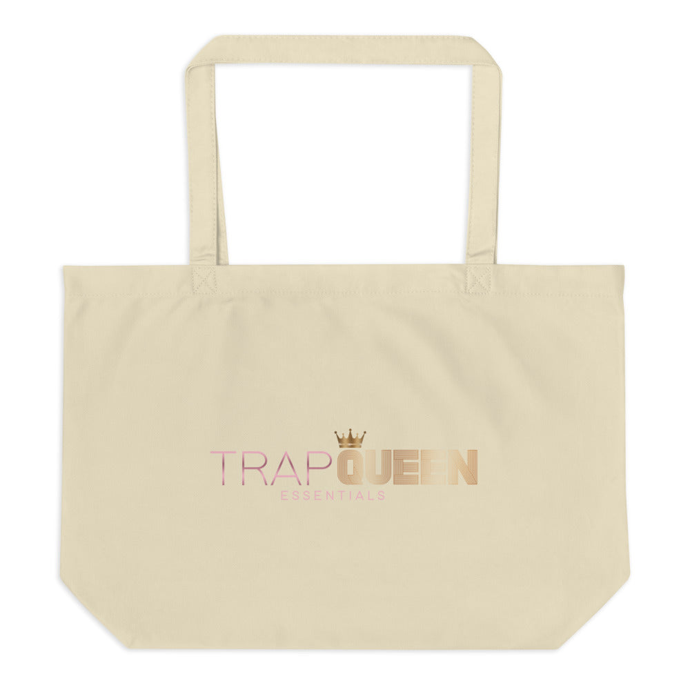 TRAP QUEEN ESSENTIALS LARGE ORGANIC TOTES__Dark Haired Beauty_MOM SH*T