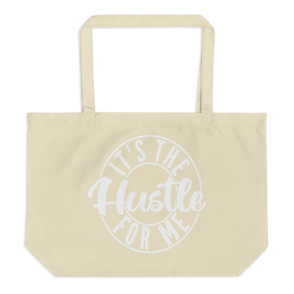 TRAP QUEEN ESSENTIALS LARGE ORGANIC TOTE BAG _ It's The Hustle For Me I_HUSTLE Collection