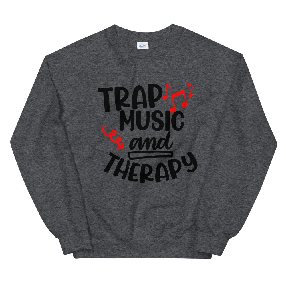 TRAP QUEEN ESSENTIALS UNISEX CREW NECK SWEATSHIRT_Trap Music and Therapy_AFFIRMATION Collection