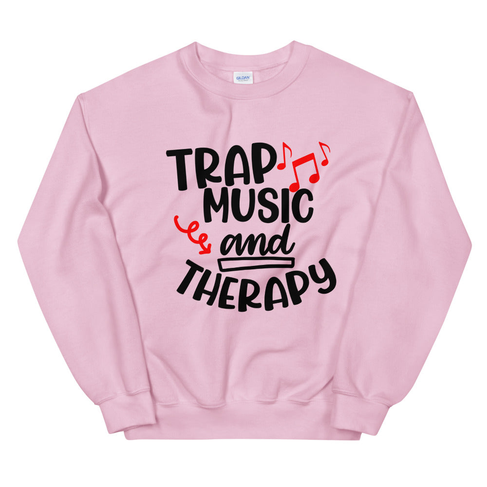 TRAP QUEEN ESSENTIALS UNISEX CREW NECK SWEATSHIRT_Trap Music and Therapy_AFFIRMATION Collection