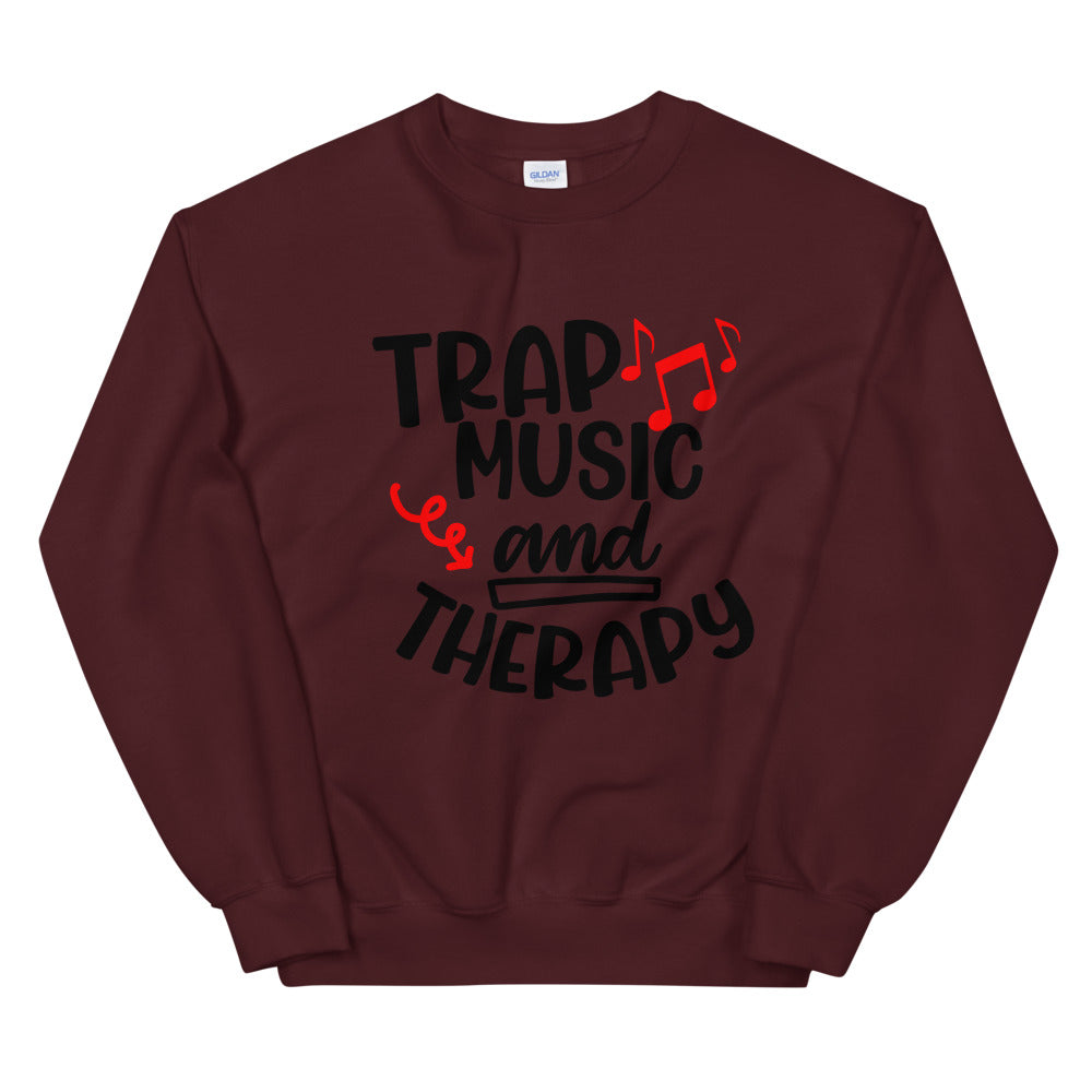 TRAP QUEEN ESSENTIALS UNISEX CREW NECK SWEATSHIRT_Trap Music and Therapy_AFFIRMATION Collection