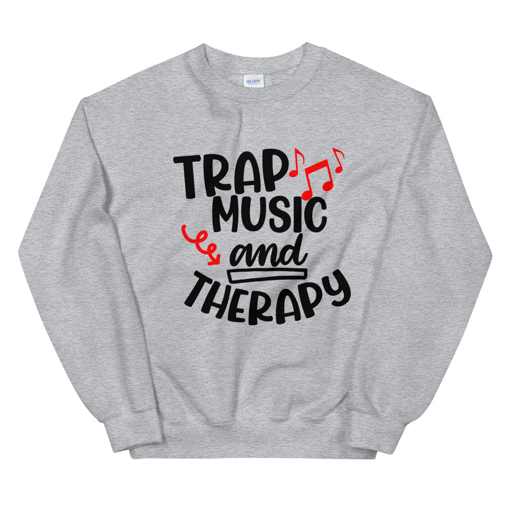 TRAP QUEEN ESSENTIALS UNISEX CREW NECK SWEATSHIRT_Trap Music and Therapy_AFFIRMATION Collection