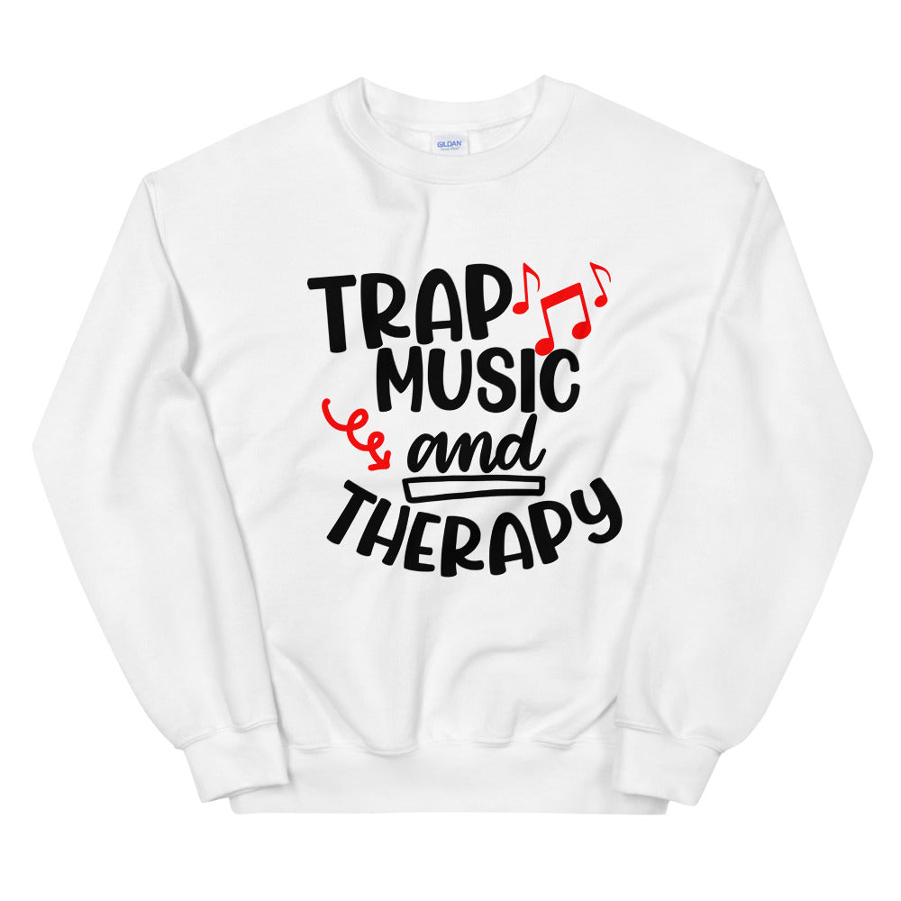 TRAP QUEEN ESSENTIALS UNISEX CREW NECK SWEATSHIRT_Trap Music and Therapy_AFFIRMATION Collection