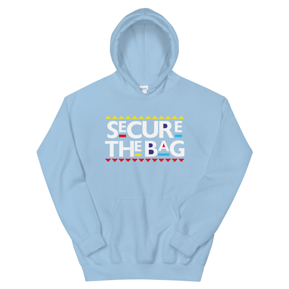 TRAP QUEEN ESSENTIALS UNISEX HOODIE_Secure The Bag 90s_HUSTLE Collection