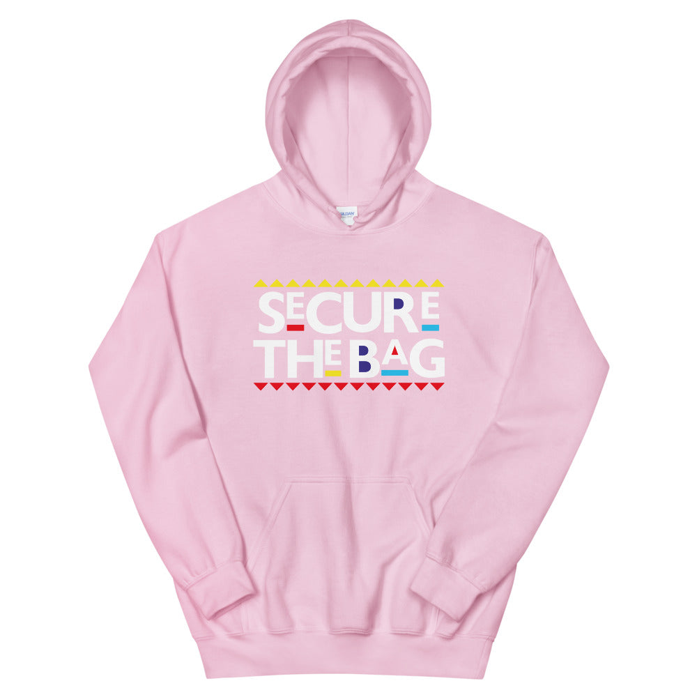 TRAP QUEEN ESSENTIALS UNISEX HOODIE_Secure The Bag 90s_HUSTLE Collection