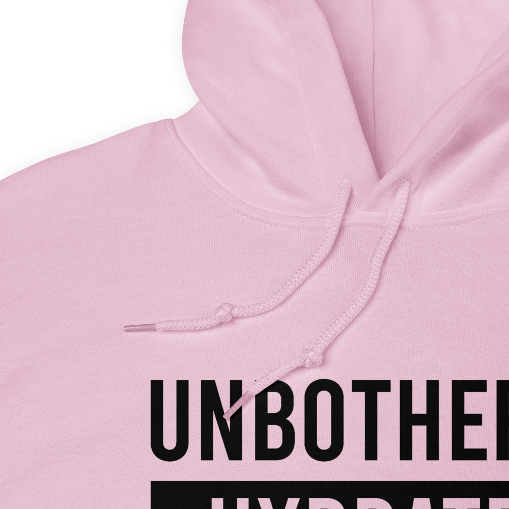 TRAP QUEEN ESSENTIALS SHORT-SLEEVE UNISEX HOODIE_Unbothered Hydrated & Paid_HUSTLE COLLECTION