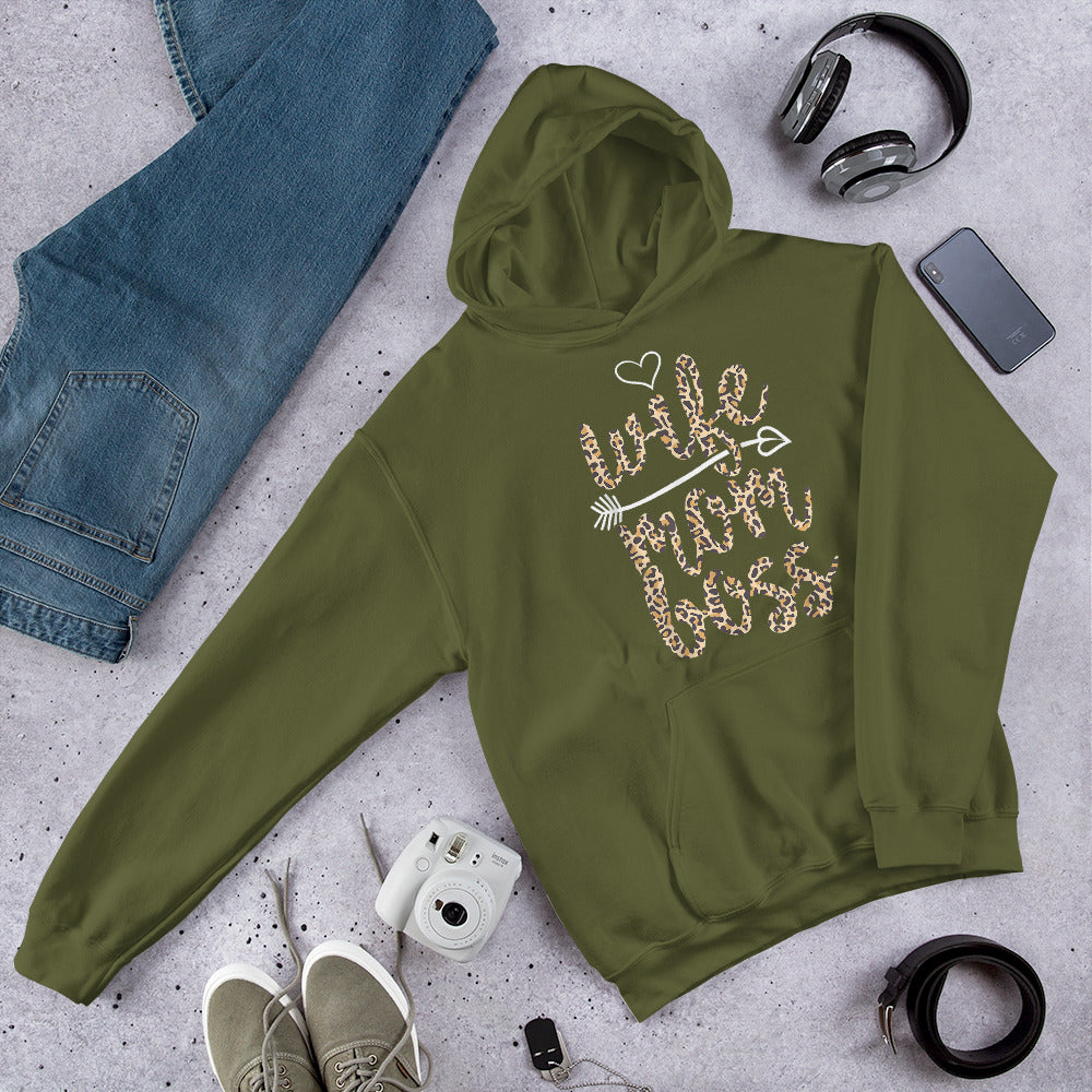 TRAP QUEEN ESSENTIALS UNISEX HOODIE_Wife_Mom_Boss_Leopard_MOM SH*T COLLECTION