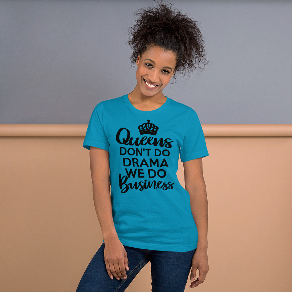 TRAP QUEEN ESSENTIALS SHORT-SLEEVE UNISEX T-SHIRT_Queens Don't Do Drama_QUEEN Collection