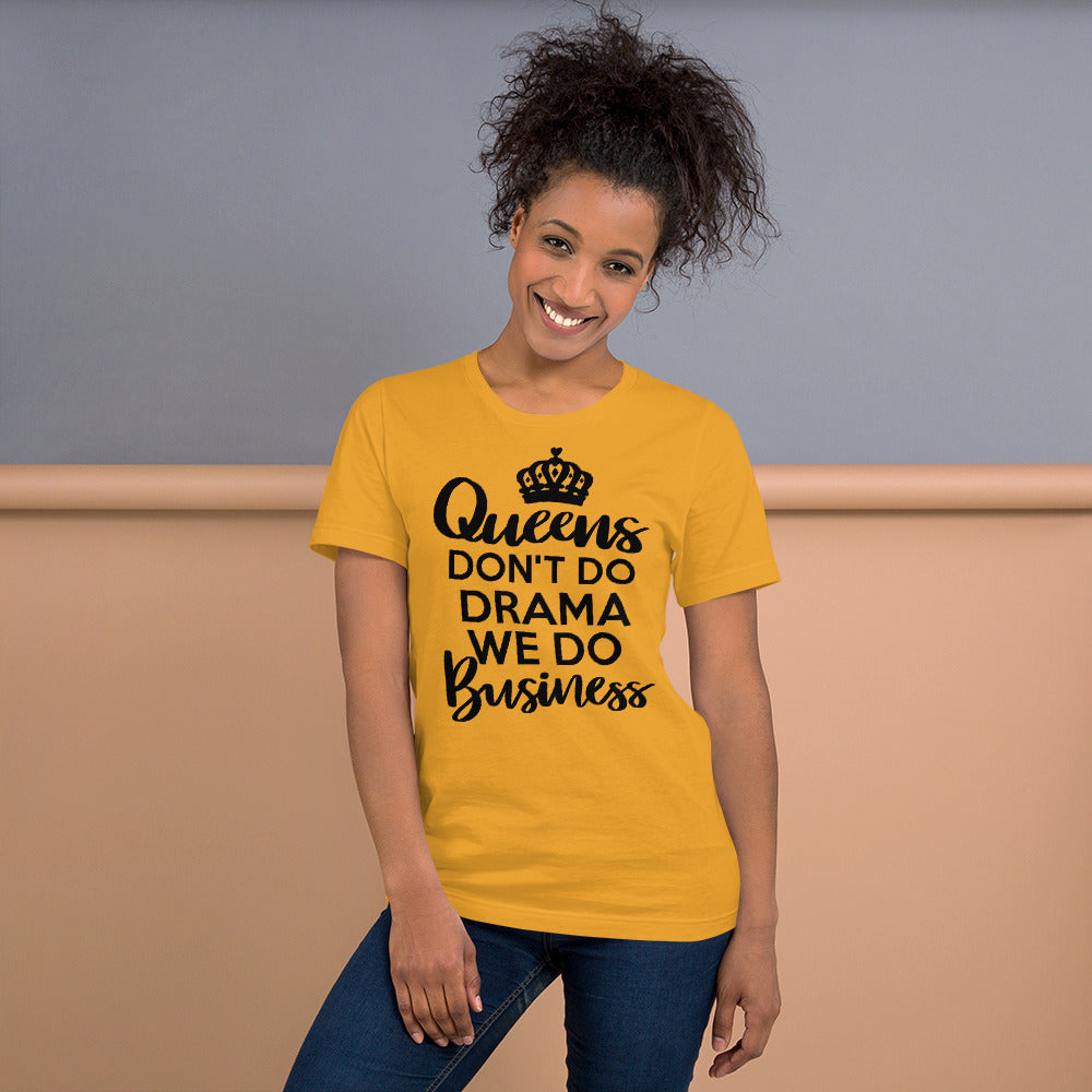 TRAP QUEEN ESSENTIALS SHORT-SLEEVE UNISEX T-SHIRT_Queens Don't Do Drama_QUEEN Collection