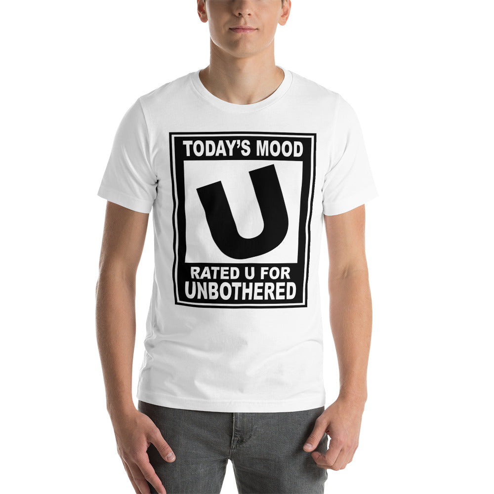 TRAP QUEEN ESSENTIALS SHORT-SLEEVE UNISEX T-SHIRT_Rated U for Unbothered_AFFIRMATION Collection